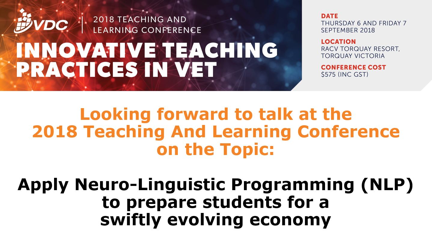 2018 VET Development Centre Teaching and Learning Conference Professional Development