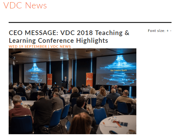 2018 VDC Teaching and Learning Conference Highlights
