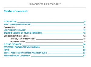 Educating for the 21st Century TOC- Downloadable Resource - Education - Teaching - Classroom Management - Leadership Skills