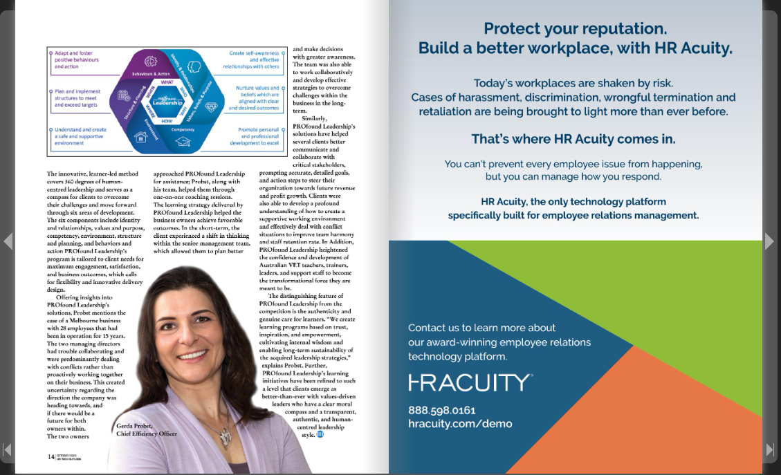 HR Magazine page 14 and 15